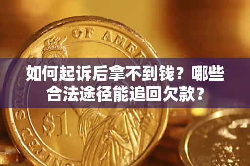 武汉如何起诉后拿不到钱？哪些合法途径能追回欠款？