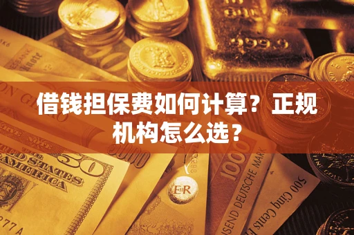 武汉借钱担保费如何计算？正规机构怎么选？