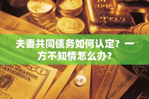 武汉夫妻共同债务如何认定？一方不知情怎么办？