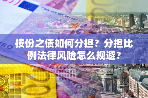武汉按份之债如何分担？分担比例法律风险怎么规避？
