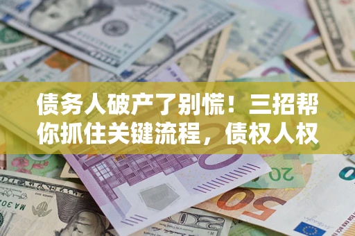 武汉债务人破产了别慌！三招帮你抓住关键流程，债权人权益不再缩水
