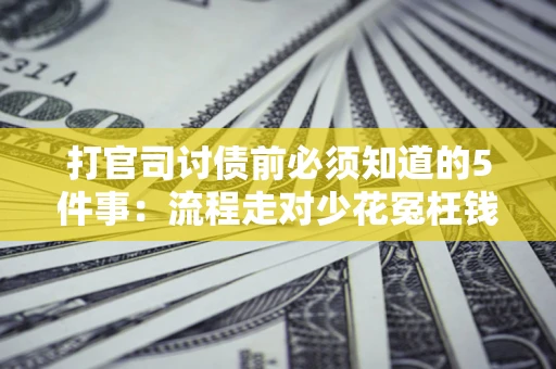 武汉打官司讨债前必须知道的5件事：流程走对少花冤枉钱