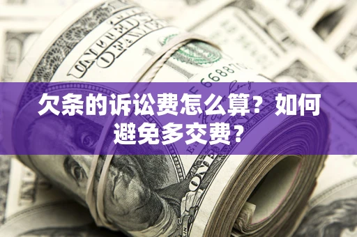 武汉欠条的诉讼费怎么算？如何避免多交费？