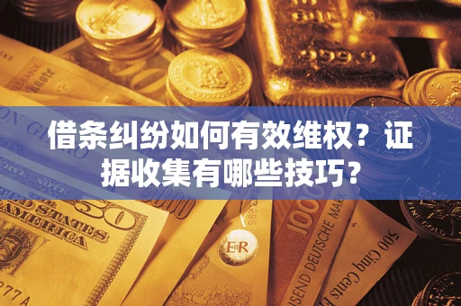 武汉借条纠纷如何有效维权？证据收集有哪些技巧？