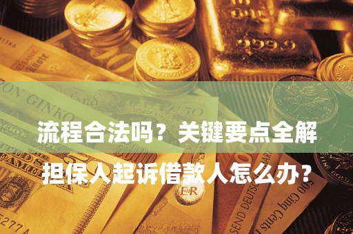 武汉

担保人起诉借款人怎么办？流程合法吗？关键要点全解析