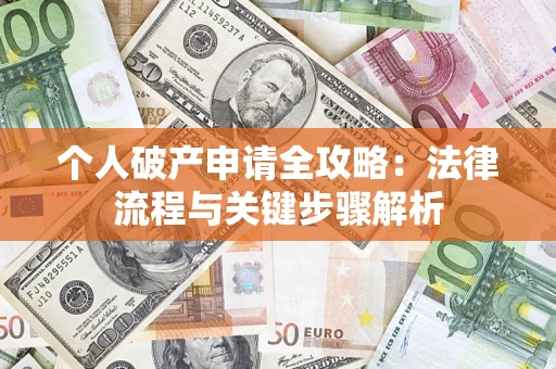 武汉个人破产申请全攻略：法律流程与关键步骤解析