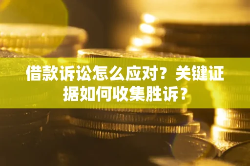 武汉借款诉讼怎么应对？关键证据如何收集胜诉？
