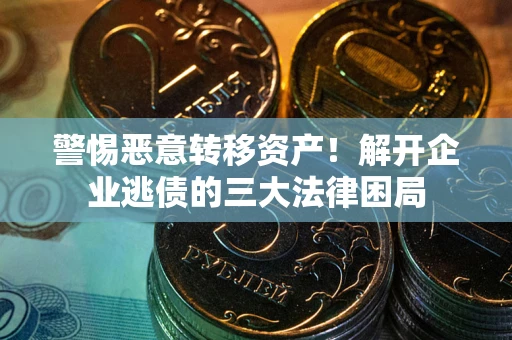 武汉警惕恶意转移资产！解开企业逃债的三大法律困局
