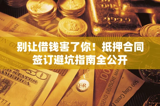武汉别让借钱害了你！抵押合同签订避坑指南全公开
